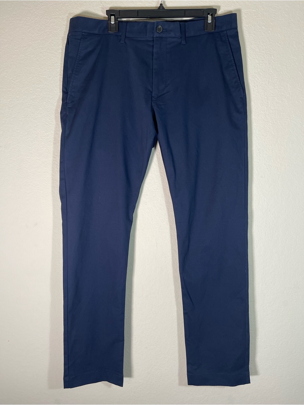 J Crew Fac Slim Fit TruTemp365 Flex Chino Pant Size 35x32 in Navy Blue